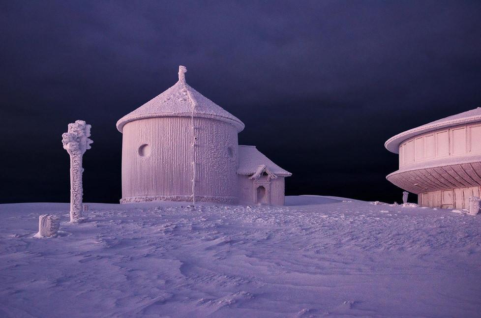 زمستان زیبا در کوه Karkonosze، لهستان
