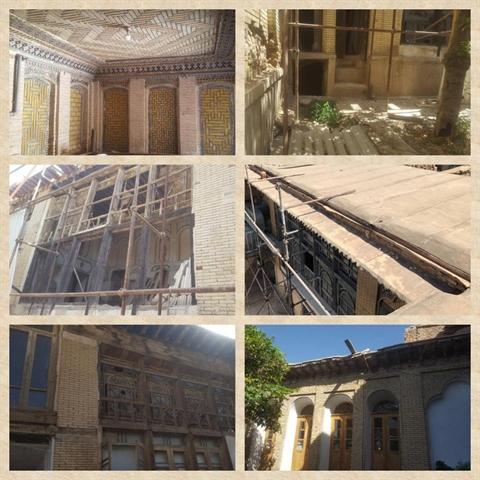 مرمت 3 خانه تاریخی گذر سنگ سیاه شیراز