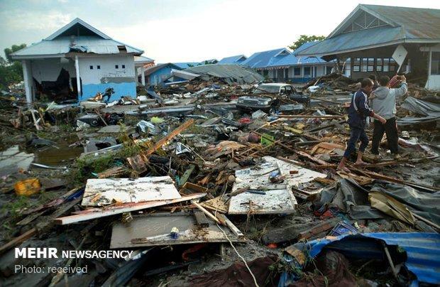 شمار قربانیان زلزله و سونامی اندونزی به 1203 نفر رسید