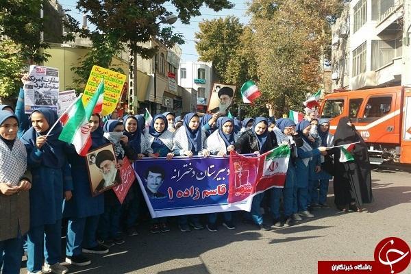برگزاری راهپیمایی 13 آبان در شهرستان خوی