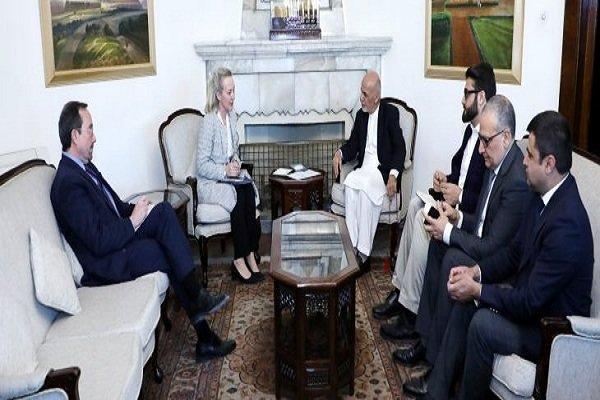اشرف غنی با معاون وزیر خارجۀ آمریکا دیدار کرد