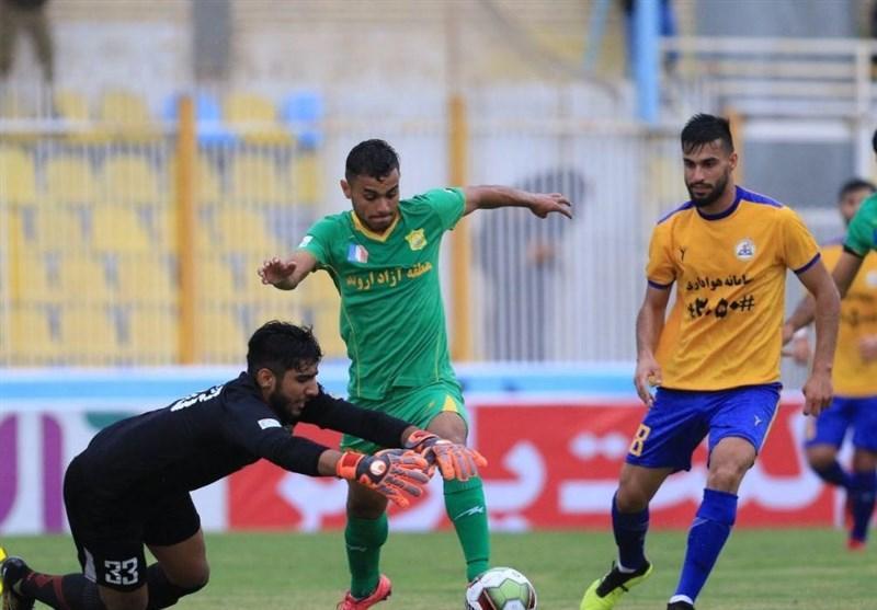 لیگ برتر فوتبال، پیروزی یک نیمه ای صنعت نفت آبادان برابر نفت مسجدسلیمان