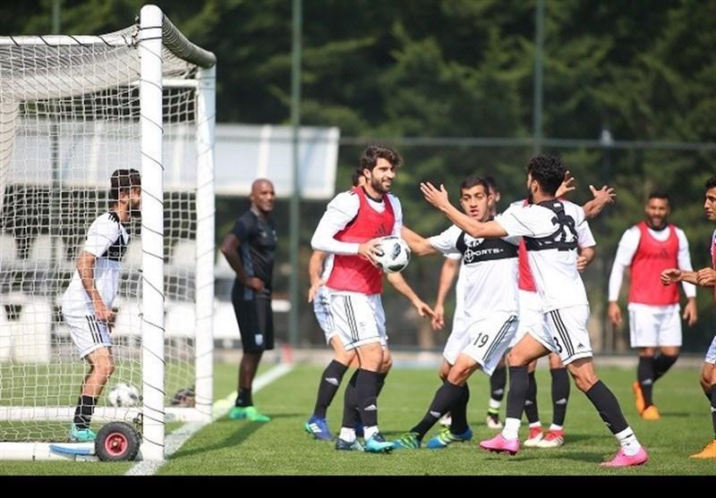 استقرار تیم ملی فوتبال در السد، برگزاری تمرین در اسپایر
