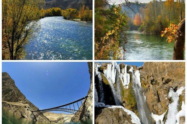 بام ایران جلوه گاه زیبایی های پاییزی، درخشش زاینده روددربسترنارنجی