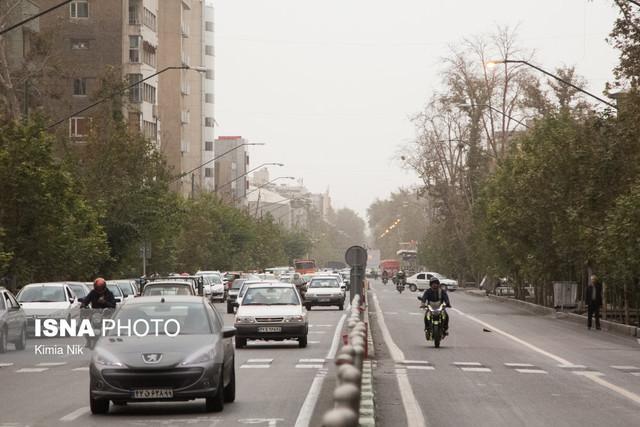 افزایش غلظت آلاینده ها در هوای تهران