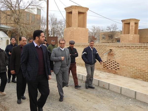 بازدید مدیرکل امور پایگاه های ثبت جهانی از پایگاه ملی مسجد جامع ساوه
