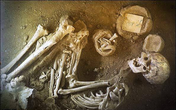 کشف گور جنگاور 40ساله از عصر آهن در رستم آباد