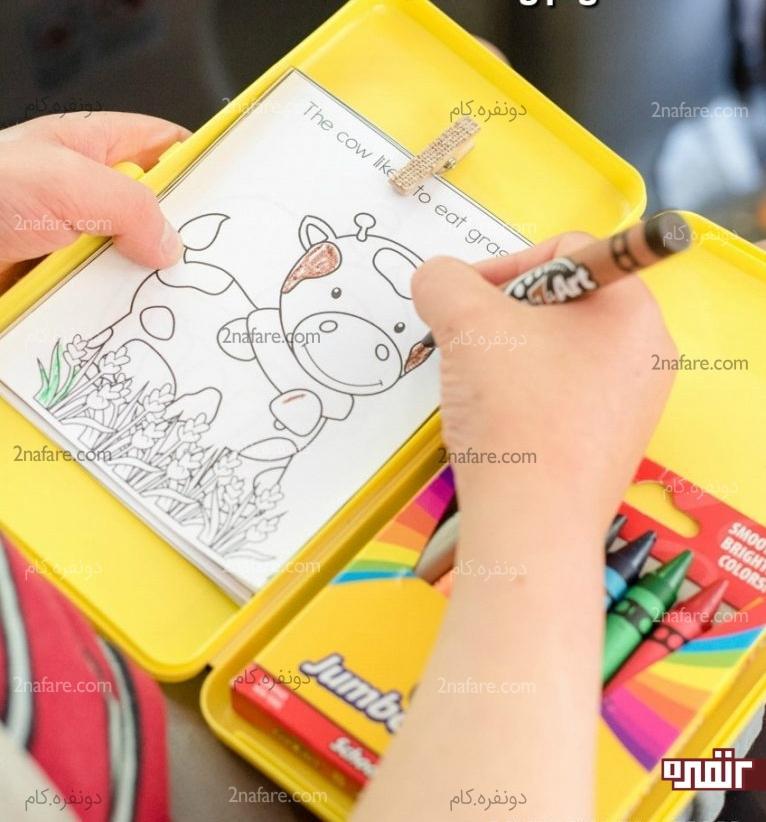 ساخت کیت رنگ آمیزی مسافرتی برای بچه ها