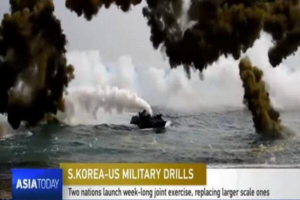 رزمایش نظامی کره جنوبی و امریکا شروع شد