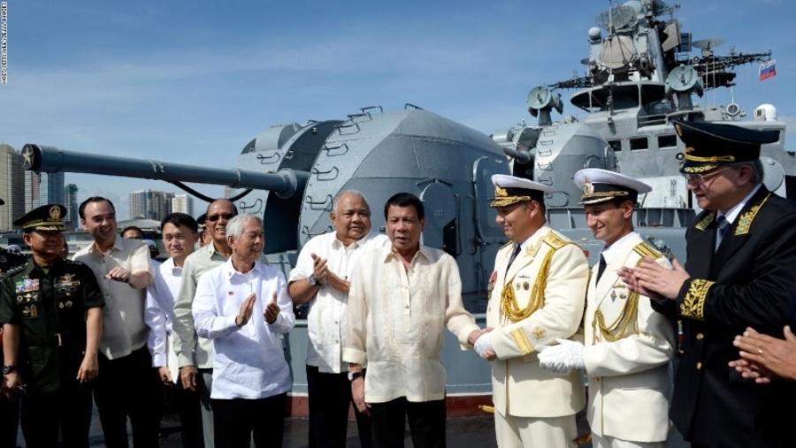 کشتی های روسیه با پیغام حسن نیت در فیلیپین پهلو گرفتند