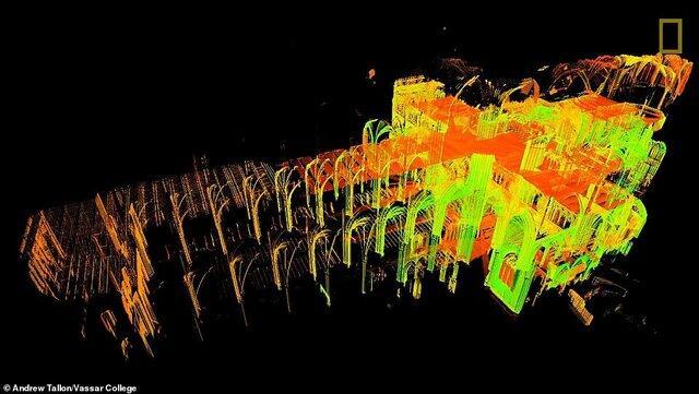 بازسازی کلیسای نوتردام با فناوری اسکن لیزری