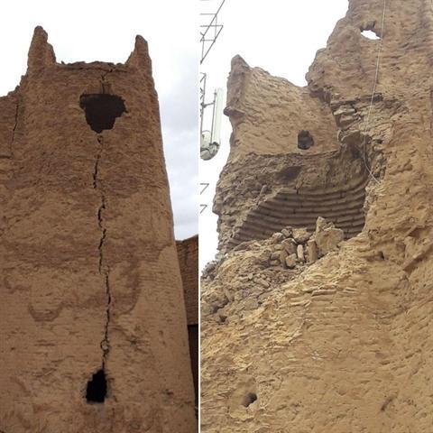 باران، علت ریزش قلعه تاریخی فهرج است