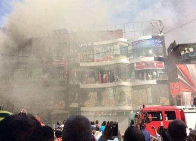 51 مصدوم در آتش سوزی در بازار بزرگ قاهره