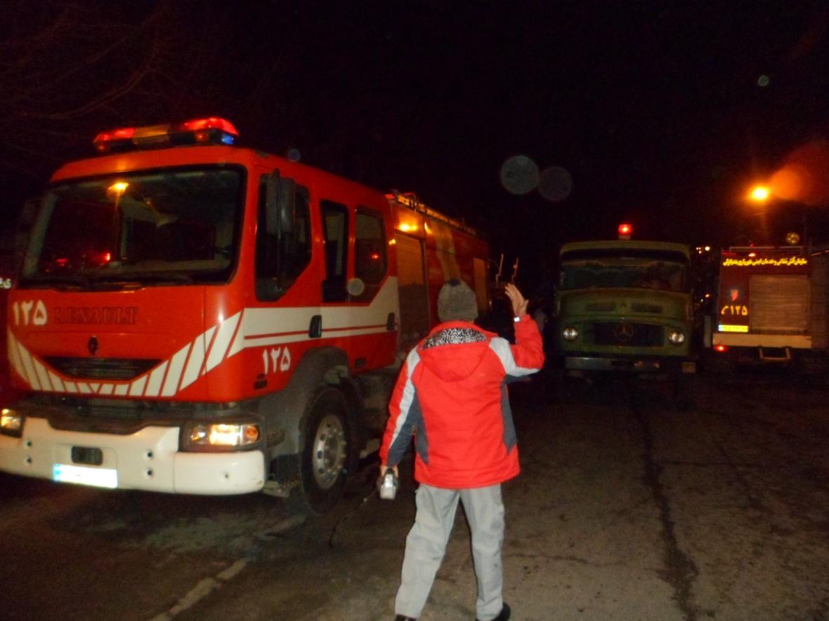 حریق سنگین سینما بهمن، نجات یک نفر