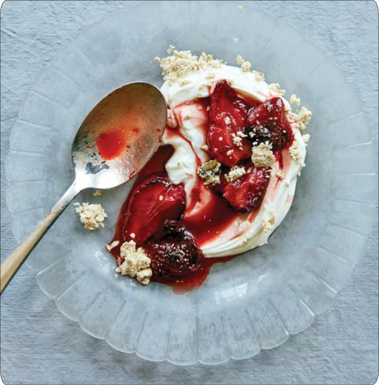 توت فرنگی کبابی با طعم فلفل