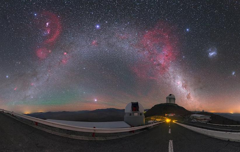 آتش بازی آسمان در یک عکس نجومی جذاب از شیلی