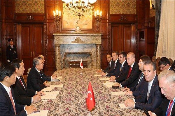 تاکید اردوغان بر گسترش نقش دیپلماسی پارلمانی میان ترکیه و ژاپن