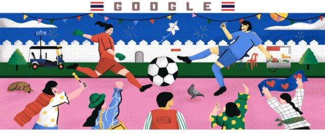 تغییر لوگوی گوگل به افتخار رقابت های فوتبال زنان