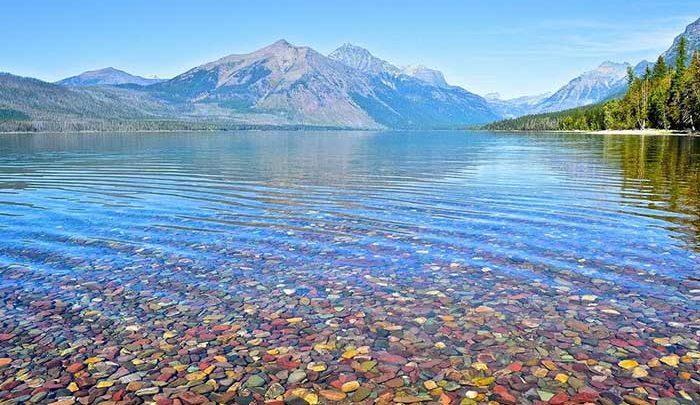 دریاچه های شفاف پارک ملی گلیشر ، تصاویر