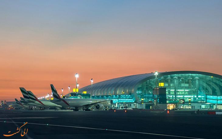 نقشه فرودگاه دبی