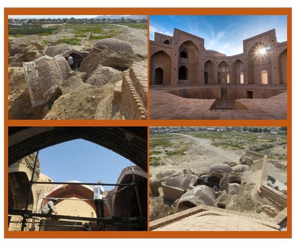 مرمت مدرسه تاریخی علیا در شهرستان فردوس