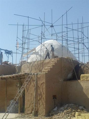 شروع مرمت بنای تاریخی امامزاده عاقب (ع) ایوانکی
