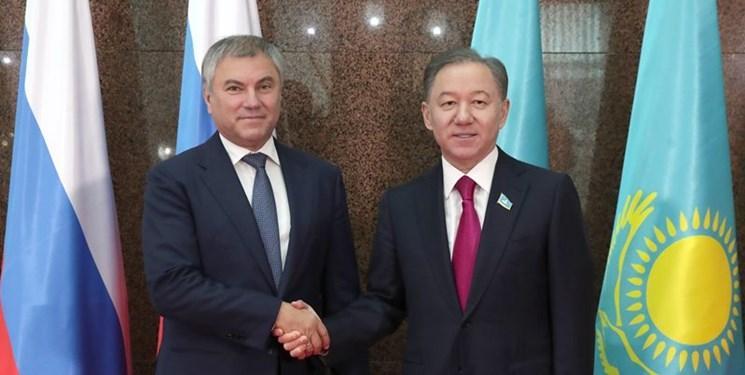 دیدار روسای پارلمانی قزاقستان و روسیه در نورسلطان