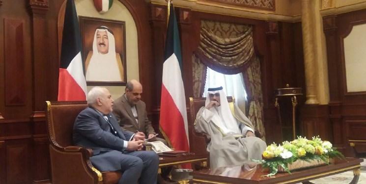 ظریف در دیدار ولی عهد کویت: ما و شما در این منطقه ماندنی هستیم و بیگانگان رفتنی اند