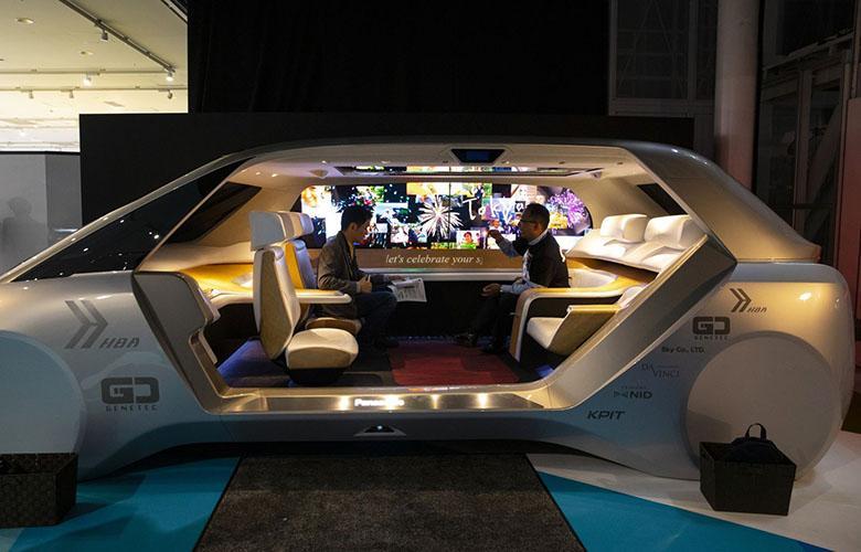 طرح های مفهومی دفترهای کار و اتاق های نشیمن متحرک آینده در نمایشگاه خودروی توکیو