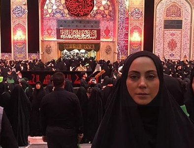 مراسم عقد خانم بازیگر پس از سفر کربلا تصاویر مراسم عقد خانم بازیگر پس از سفر کربلا