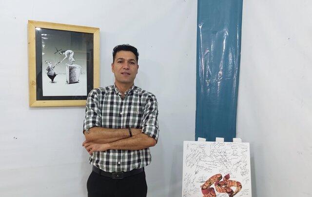 هنرمندی که خودش را هیچ می داند!