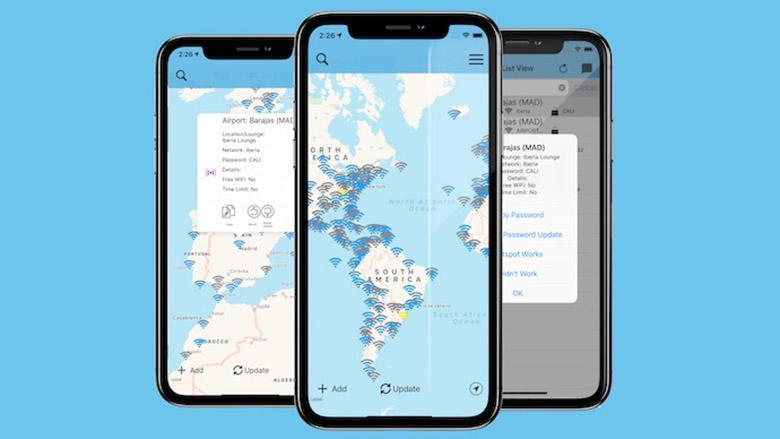 با این اپلیکیشن بهترین هات اسپات وای فای و رمزعبور آن را در هر سالن فرودگاهی پیدا کنید