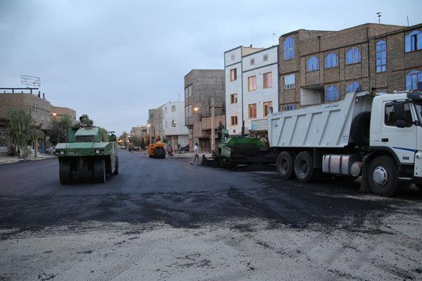 90 هزار متر مربع از معابر شهر مرزی آستارا آسفالت شد