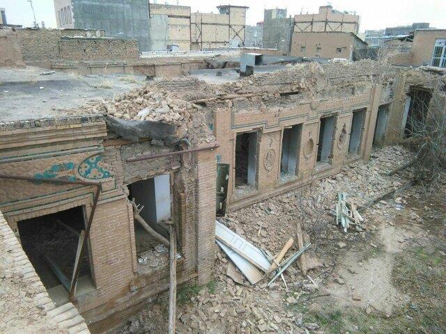 تخریب عمارت رئیس التجار در نیشابور تخریب عمارت رئیس التجار در نیشابور