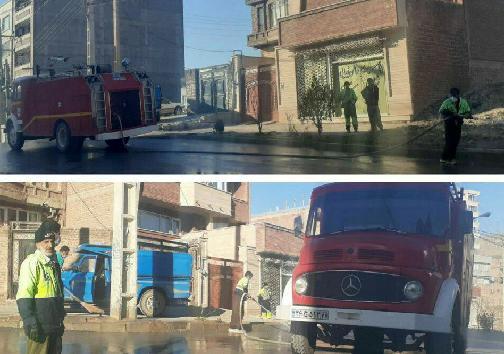 رفع آلودگی و شستشوی معابر سطح شهر در مهاباد برطرف آلودگی و شستشوی معابر سطح شهر در مهاباد