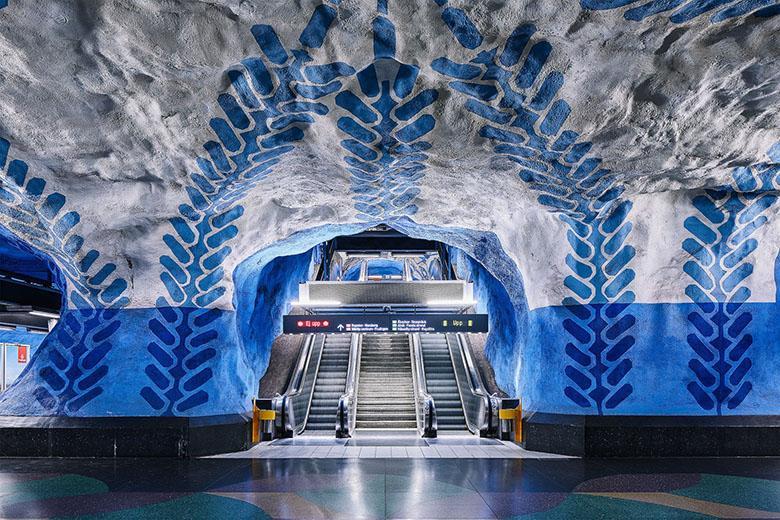شبکه مترو استکهلم طولانی ترین نمایشگاه هنری دنیا است (گالری عکس)