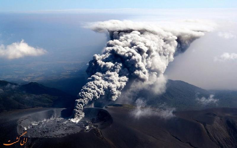 6 کوه آتشفشانی شگفت انگیز در ژاپن