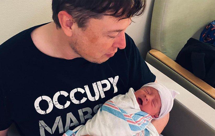 ایلان ماسک در توییتر نام فرزند جدید خود را X &AElig A-12 اعلام نمود!