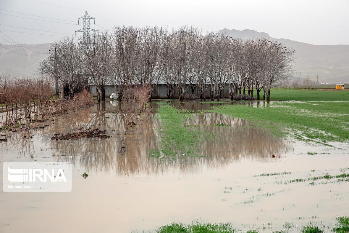 خبرنگاران علت بالا آمدن آب های سطحی شهر غلامان خراسان شمالی معین شد