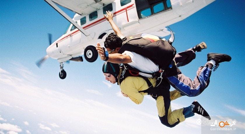 اسکای دایوینگ یا چتر بازی؛تفریح هیجان انگیز دبی