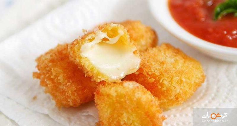 طرز تهیه پنیر سوخاری با سس گوجه فرنگی تند