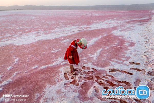 دریاچه ای به رنگ صورتی