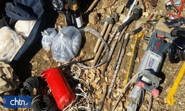 دستگیری حفار غیرمجاز به همراه ادوات حفاری در جهرم
