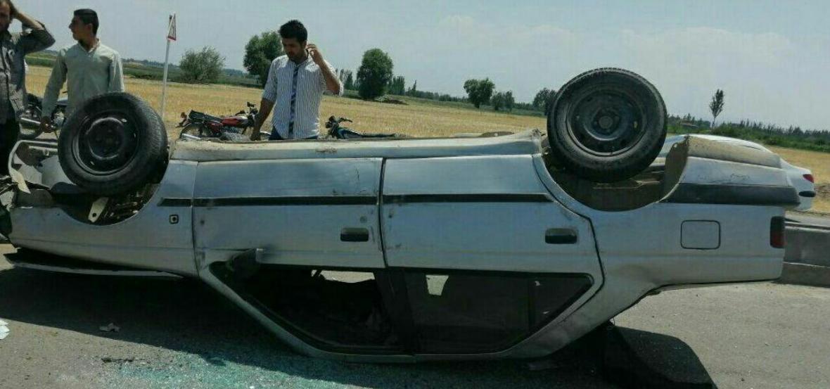 چپ کردن پژو در شهر چهاربرج