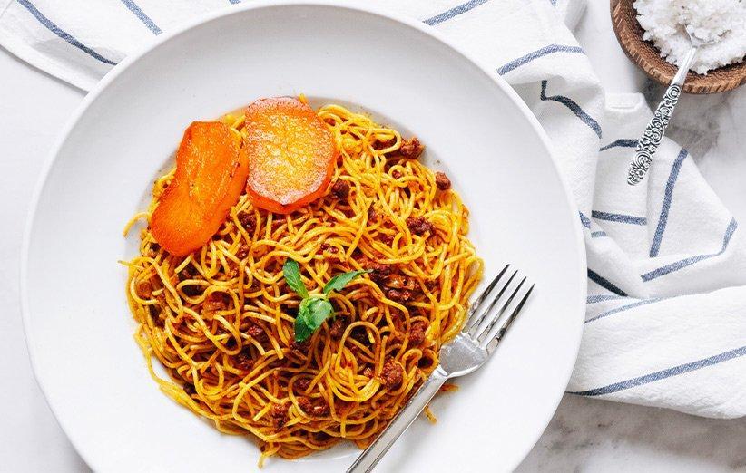 طرز تهیه ماکارونی خوشمزه ایرانی با گوشت