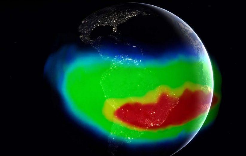 ناهنجاری عجیب در میدان مغناطیسی زمین به سمت غرب حرکت می کند