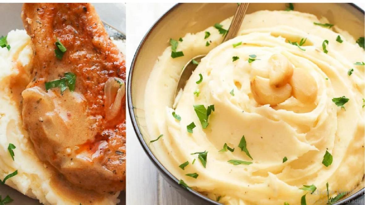 طرز تهیه پوره سیب زمینی با طعم سیر تنوری