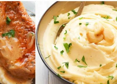 طرز تهیه پوره سیب زمینی با طعم سیر تنوری