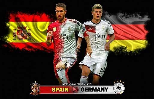پخش زنده فوتبال آلمان - اسپانیا از تلویزیون
