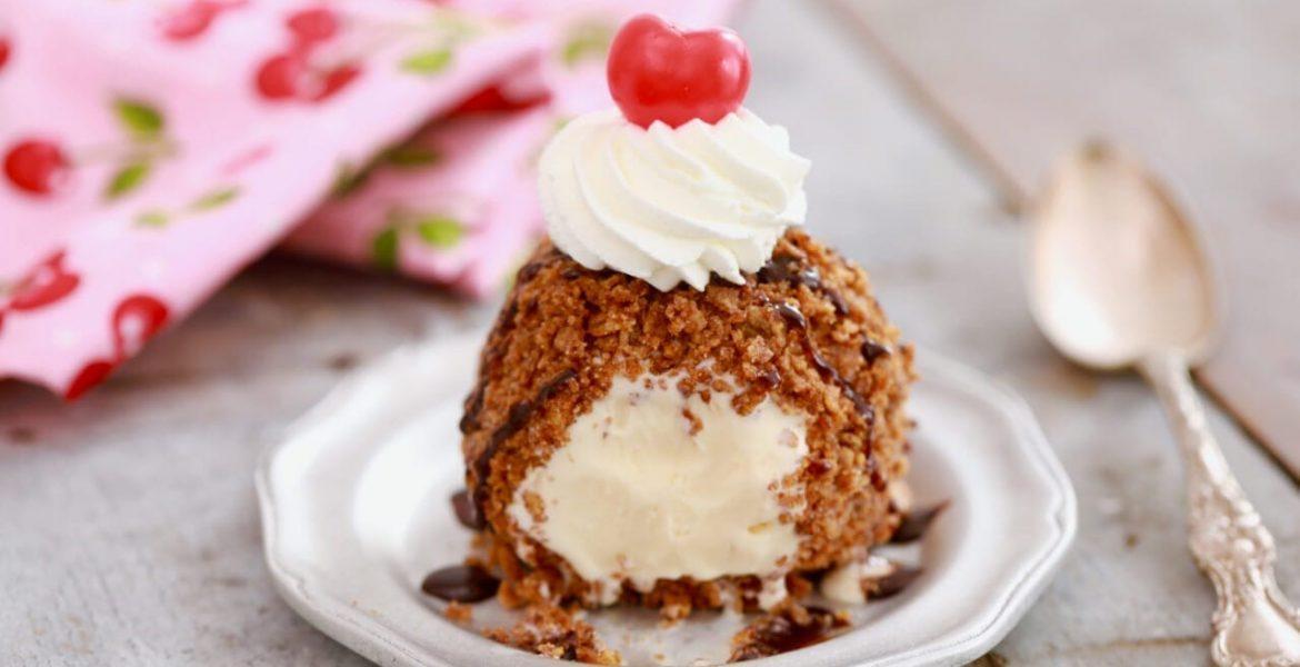 طرز تهیه بستنی سرخ شده